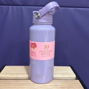 NWT Paris Hilton 🎀🌸 30 ounce Insulated Bottle with 2-in-1 lid pearlized Purple